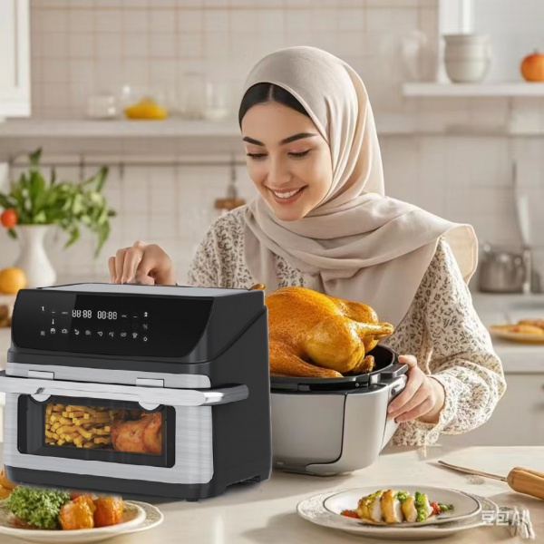 Large 10L capacity Energy/time savings air fryer