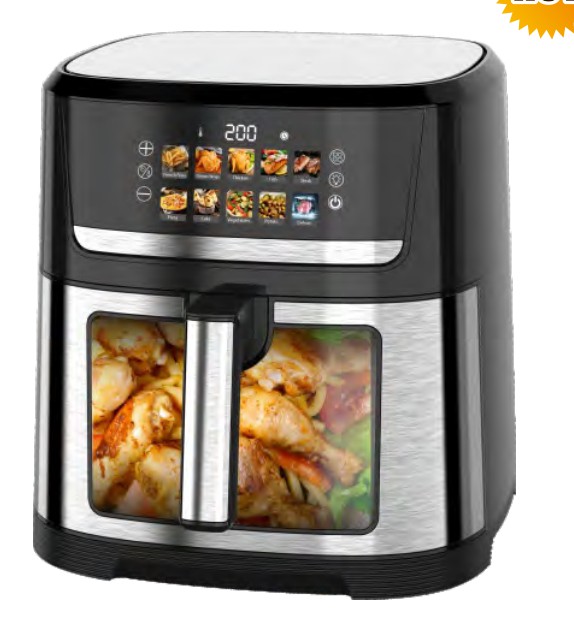 10 liters touch screen air fryer