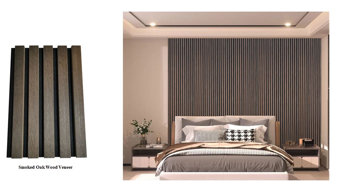 Natural Smoked Oak Wood Veneer