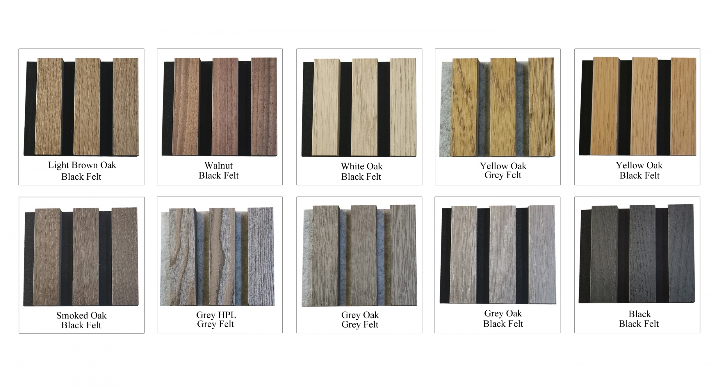 Akupanel Color Chart