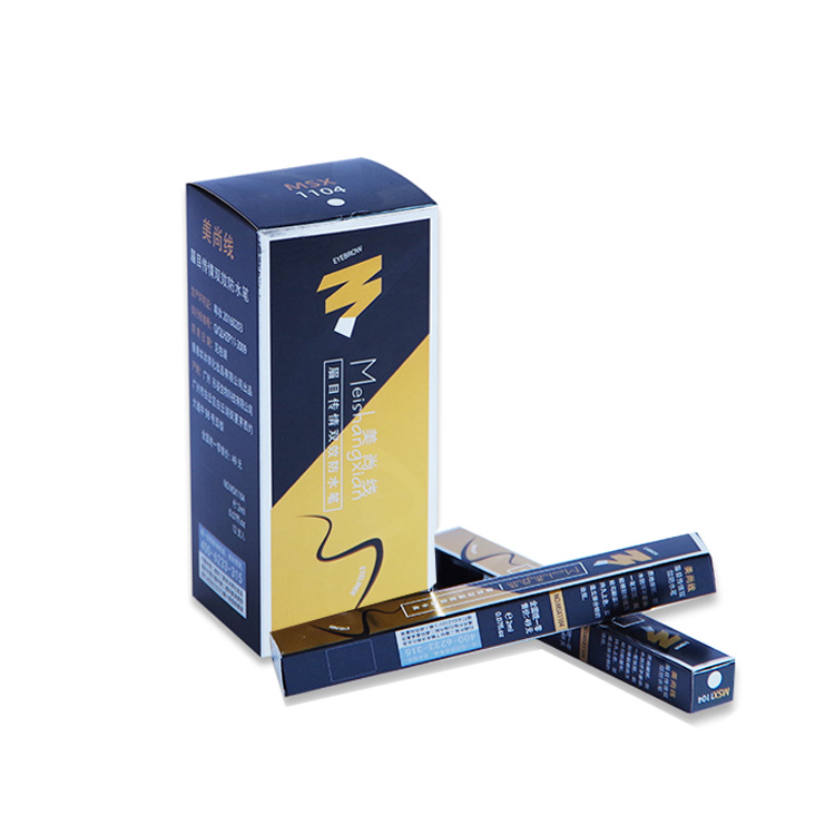 Factory Directly Cosmetics Packaging Box Custom Lipstick Eyebrow Pencil Paper Box Customized Makeup Outer Package Box