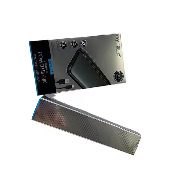 Customized Electronics Paper Box Glossy Silver Package Box For Electronics Product Paper Box With PET Clear Window 