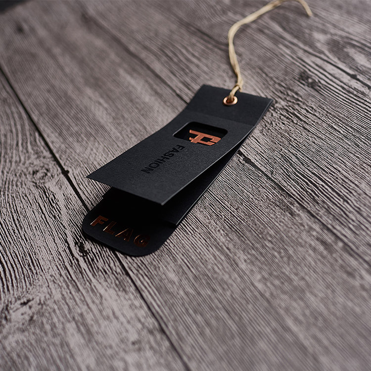 Custom Shirt Garment Hang Tag Clothing Hang Tag For Mens Clothes Luxury Jeans Hang Tag With Gold Foil