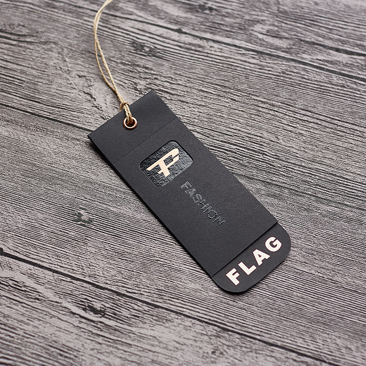 Custom Shirt Garment Hang Tag Clothing Hang Tag For Mens Clothes Luxury Jeans Hang Tag With Gold Foil