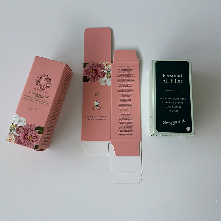Factory Custom Art Paper Boxes Cosmetic Cream Packaging Box Beauty Cosmetics Package Box Printing