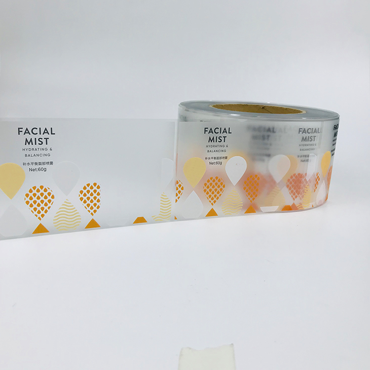 Waterproof cosmetic sticker transparent makeup bottle clear sticker skin care private label skin care label clear package label