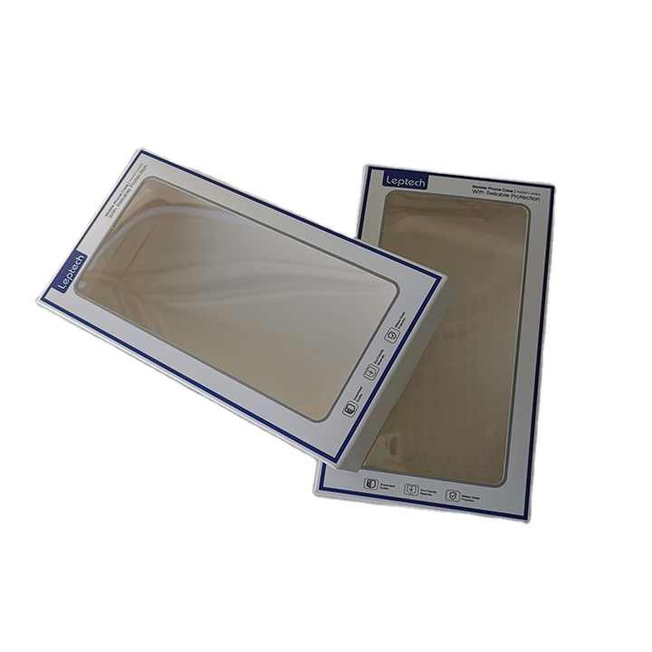 Custom Phone Case Box With Window Consumer Electronics Packaging Box Phone Case Electronics Package Boxes With Clear Window
