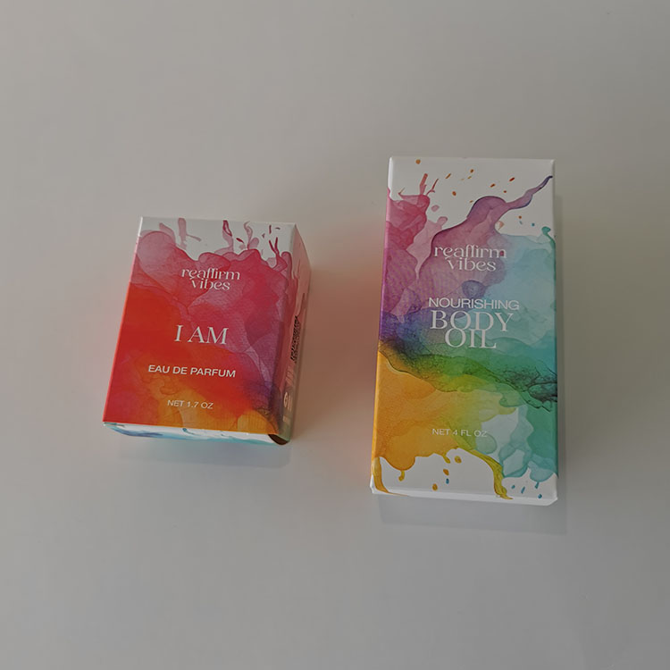 Custom White Paper Box Skin Care Perfume Packaging Box Cosmetics Perfume Package Box Printing