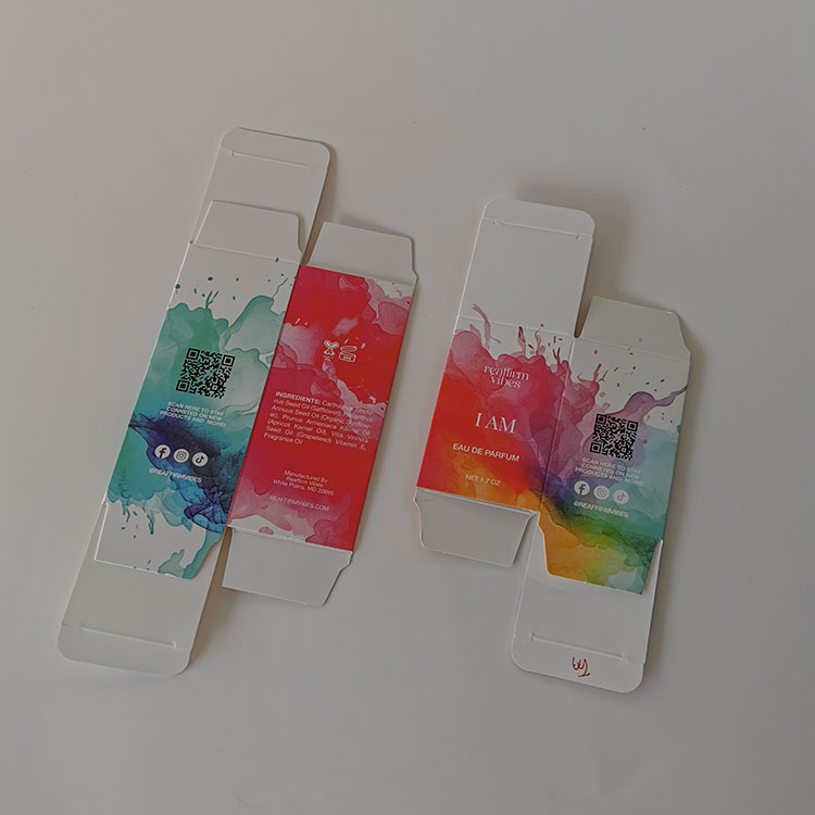Custom White Paper Box Skin Care Perfume Packaging Box Cosmetics Perfume Package Box Printing