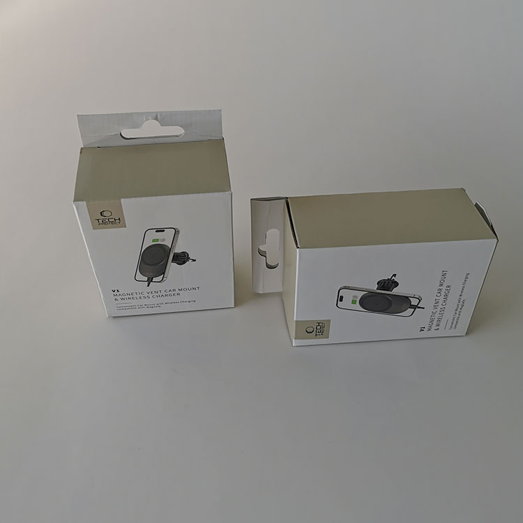 Customized Electronics Corrugated Packaging Box Corrugated Package Box With Spot UV E/F Flute Corrugated Paper Box for Charger