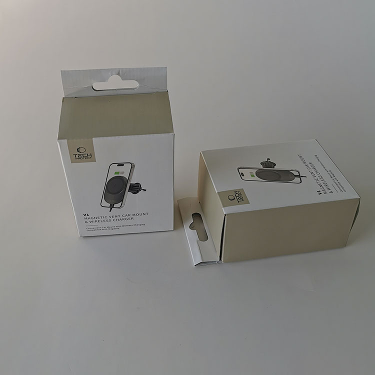 Customized Electronics Corrugated Packaging Box Corrugated Package Box With Spot UV E/F Flute Corrugated Paper Box for Charger