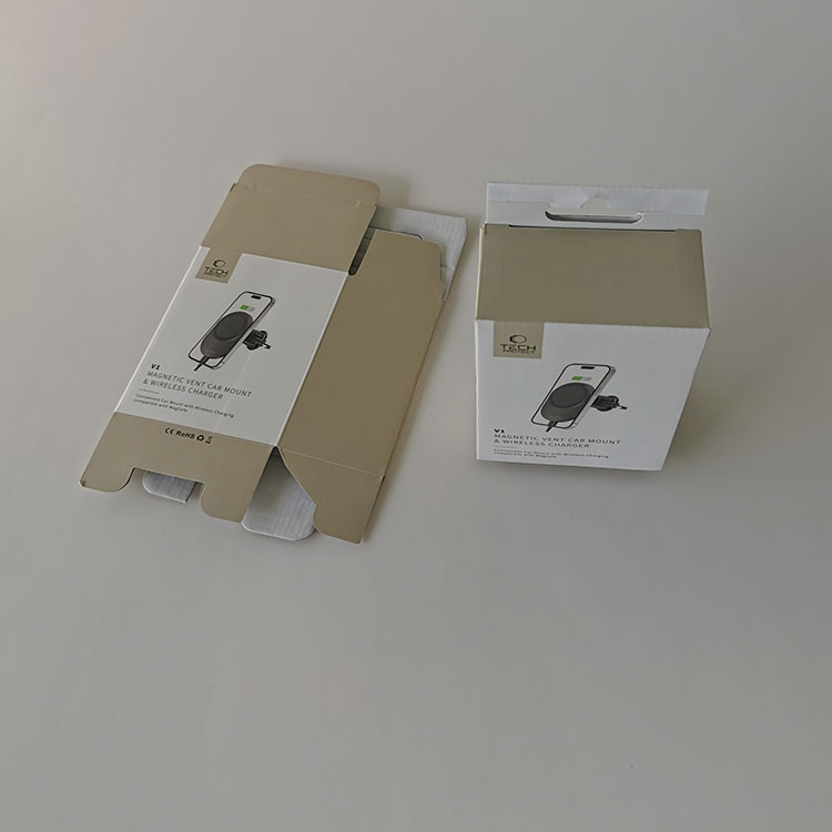 Customized Small Corrugated Box for Wireless Charger Electronics Corrugated Package Box Corrugated Paper Box for Electronics