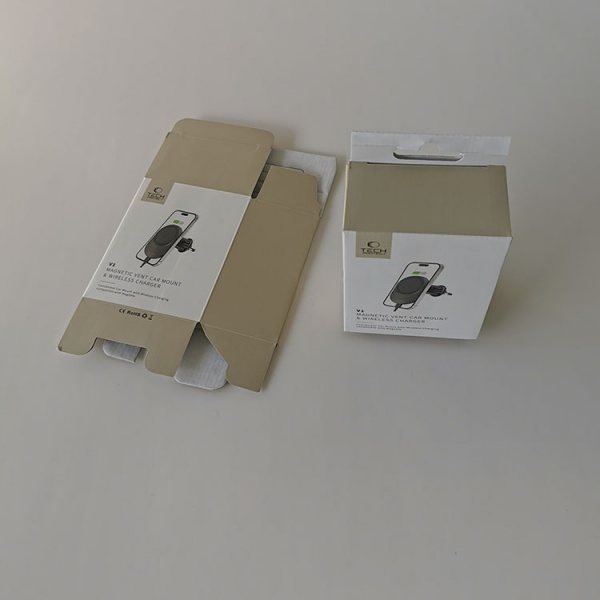 Customized Small Corrugated Box for Wireless Charger Electronics Corrugated Package Box Corrugated Paper Box for Electronics