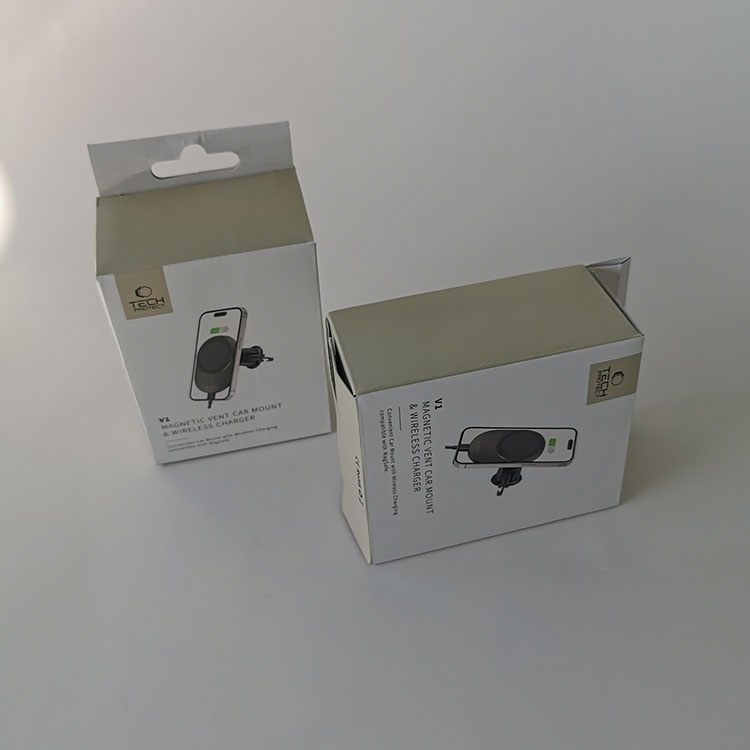 Customized Small Corrugated Box for Wireless Charger Electronics Corrugated Package Box Corrugated Paper Box for Electronics