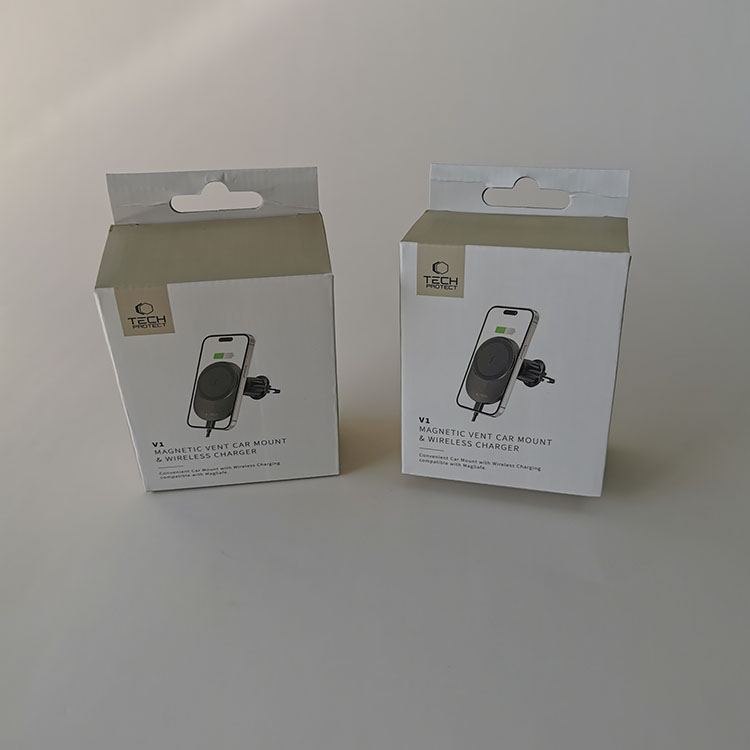 Customized Electronics Corrugated Packaging Box Corrugated Package Box With Spot UV E/F Flute Corrugated Paper Box for Charger