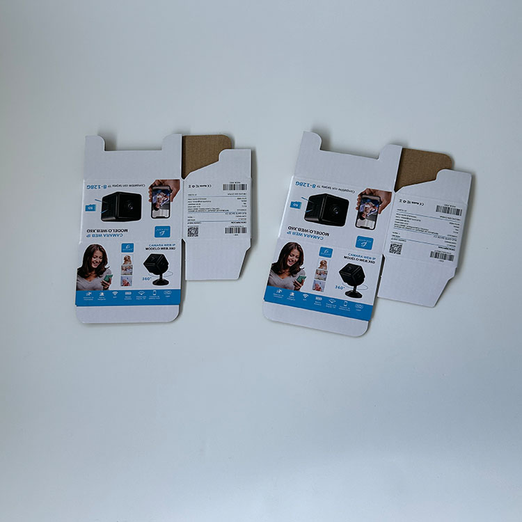 Customized Corrugated Board Box Eco-friendly Electronic Products Package Box Earphone Mobile Phone Charger Corrugated Paper Box 