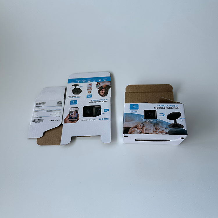 Customized Corrugated Board Box Eco-friendly Electronic Products Package Box Earphone Mobile Phone Charger Corrugated Paper Box 
