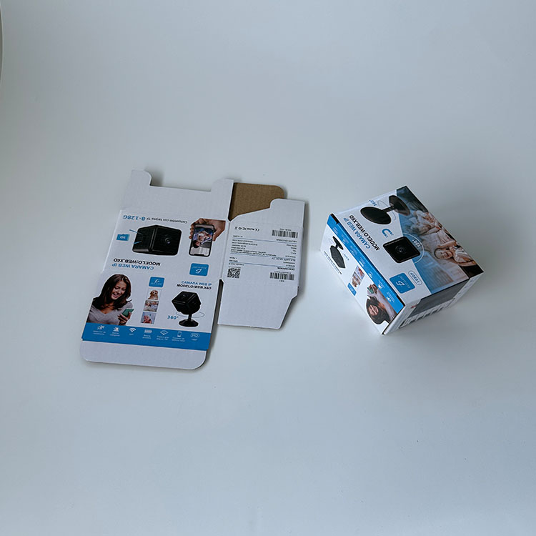 Customized Corrugated Board Box Eco-friendly Electronic Products Package Box Earphone Mobile Phone Charger Corrugated Paper Box 
