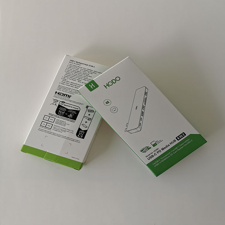 Customized Charger Packaging Box Electronics Power Bank Art Paper Box Phone Case Usb Data Cable Portable Charger Package Box