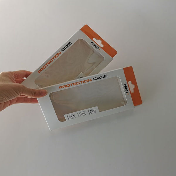 Custom Electronics Products Storage Box Charging Cable Data Line Package Box With Hanger Charger USB Cable Paper Box With Window