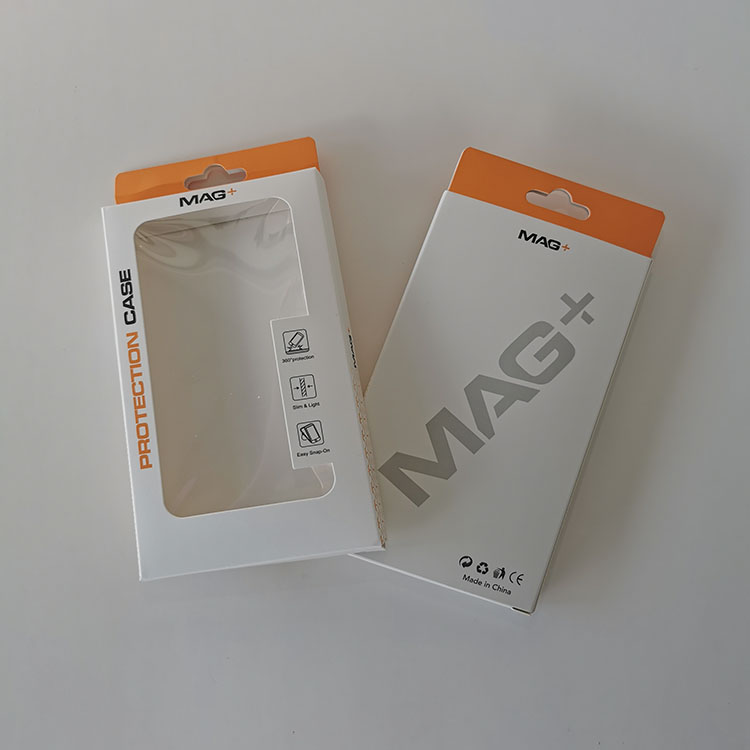 Custom Electronics Products Storage Box Charging Cable Data Line Package Box With Hanger Charger USB Cable Paper Box With Window