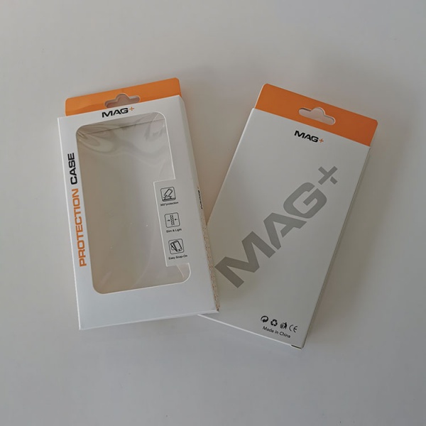 Customized Electronic Product Box With Clear Window Consumer Electronic Products Paper Box With Hanger Electronics Packaging Box