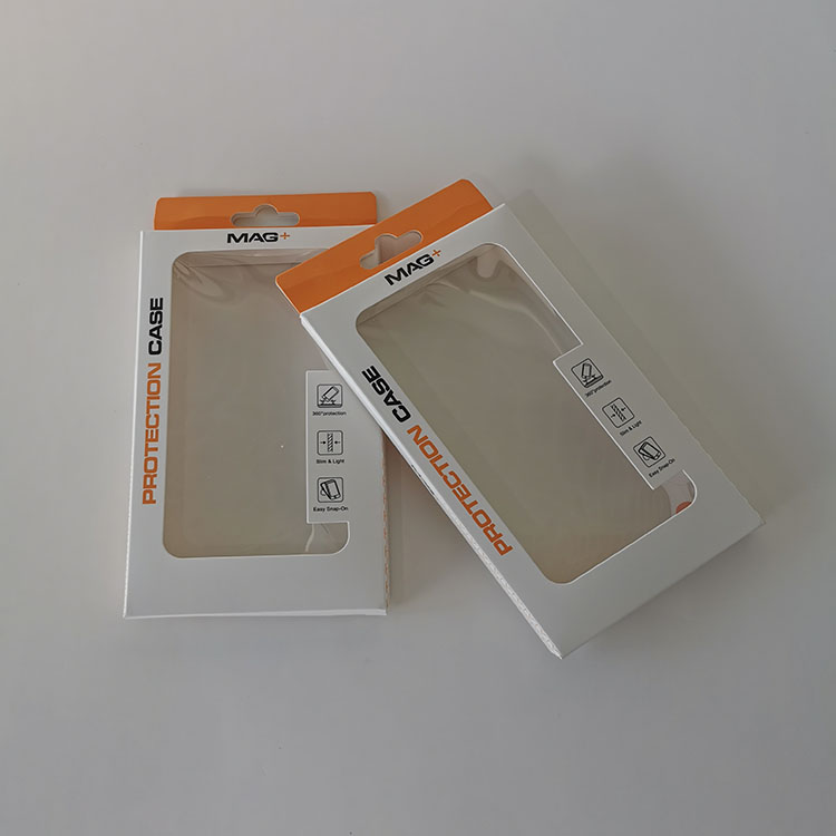 Customized Electronic Product Box With Clear Window Consumer Electronic Products Paper Box With Hanger Electronics Packaging Box