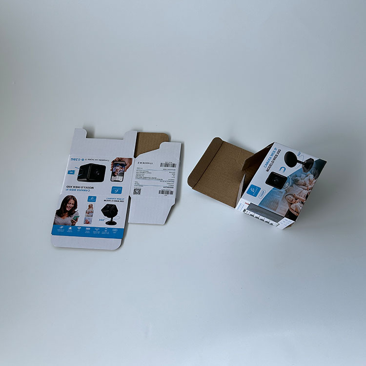 Customized Micro Flute Corrugated Boxes for Camara Consumer Electronics Package Box Corrugated Board Boxes for Smart Electronics