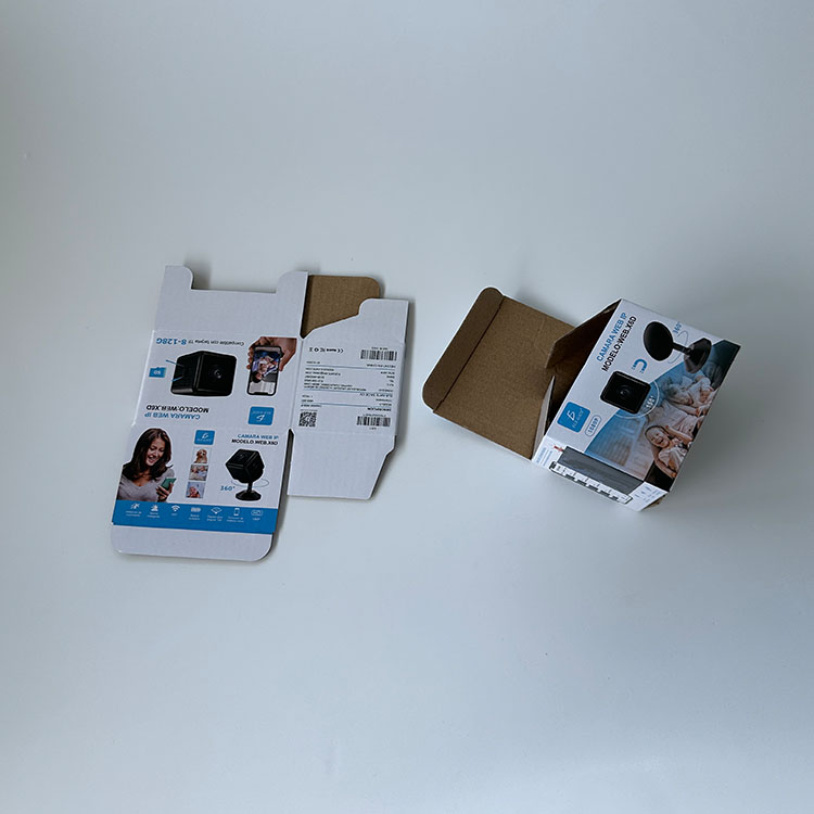 Customized Micro Flute Corrugated Boxes for Camara Consumer Electronics Package Box Corrugated Board Boxes for Smart Electronics