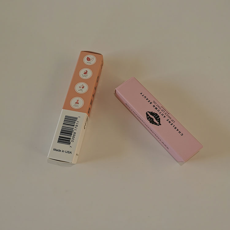 Custom Folded Paper Boxes for Nail Polish Matt Coated Paper Box Nail Polish Oil Paper Boxes for Cosmetic