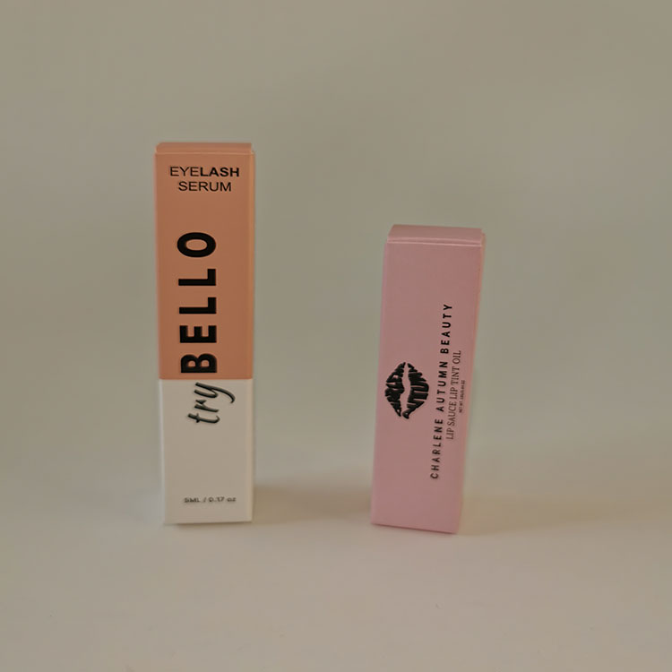 Custom Folded Paper Boxes for Nail Polish Matt Coated Paper Box Nail Polish Oil Paper Boxes for Cosmetic