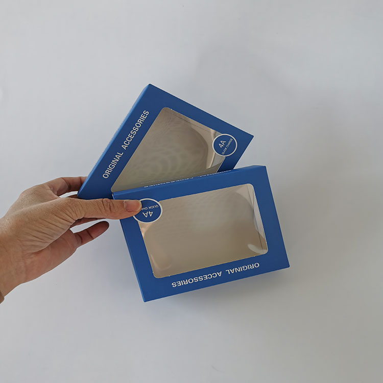 Customized Charging Cable Packaging Box Electronic Products Paper Box Custom Usb Charger Packaging Box With Clear Window