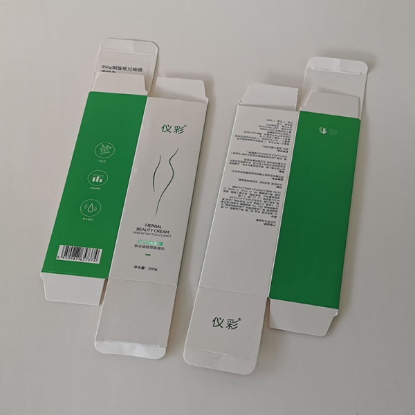Customized Cleanser Packaging Box Printing White Cardboard Cosmetic Paper Box Skin Care Product Lotion Packaging Box Printing