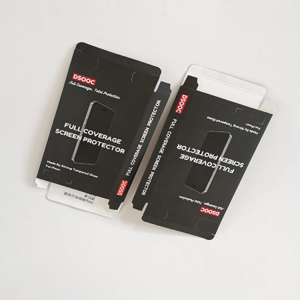 Customized Screen Protector Paper Box Mobile Phone Screen Protector Package Box Tempered Protective Film Packaging Box With UV
