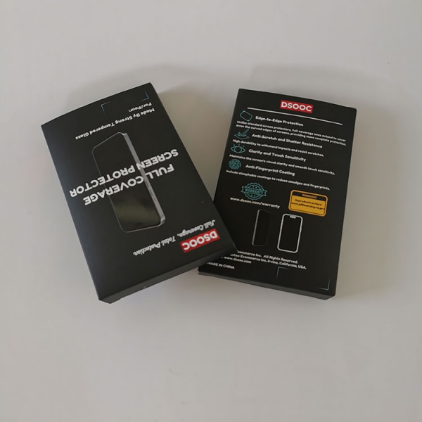Customized Screen Protector Paper Box Mobile Phone Screen Protector Package Box Tempered Protective Film Packaging Box With UV