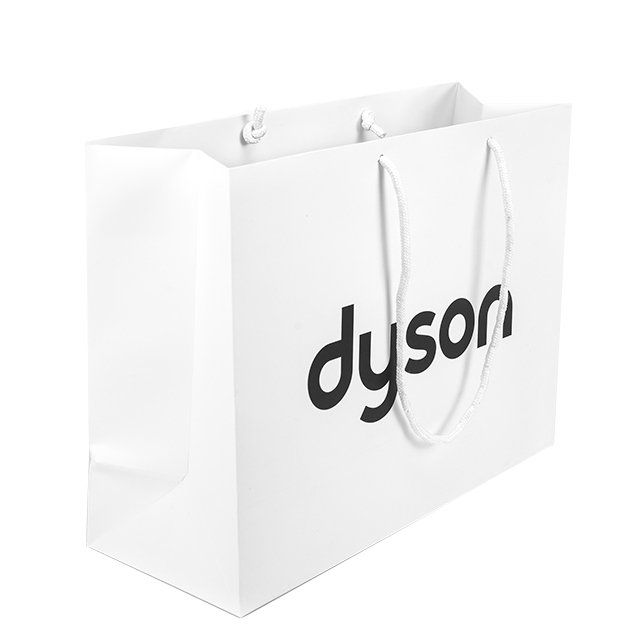 Custom Promotions Clothing Shoe Paper Bag With Ribbon Eco-Friendly Paper Bag with Handle White Cardboard Paper Bag for Shopping