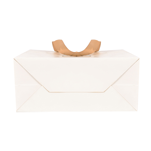 Custom Recyclable Clothing Shopping Package Bag Luxury Garments Package Bag Packaging Gift Cardboard Paper Bags With Ribbon Rope