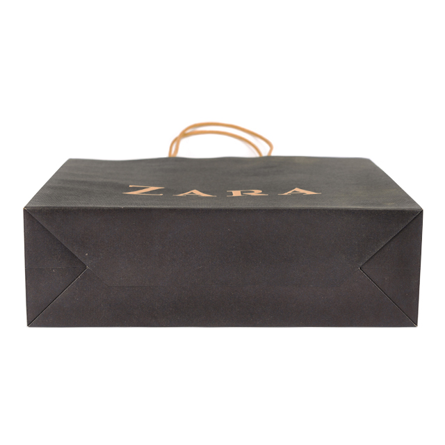 Custom Kraft Paper Bag Clothing Shopping Kraft Paper Bag Garment Paper Bag With Ribbon Rope Luxury Gift Shopping Bags