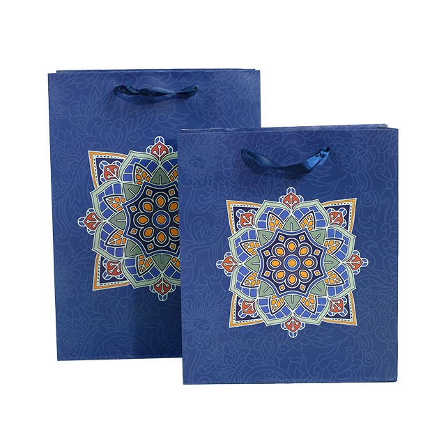 Custom Recyclable Paper Gift Bag Cosmetic Packaging Shopping Bag Paper Shopping Bag for Cosmetic Products