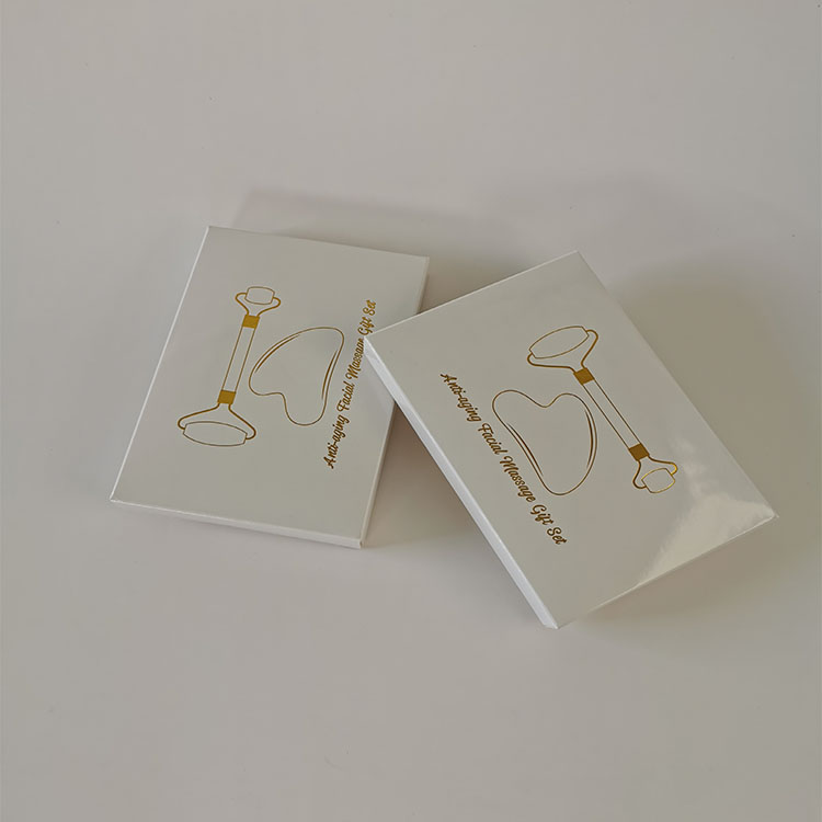 Custom Face Mask Packaging Box With Gold Foil White Paper Package Box for Eye Shadow Cosmetic Face Mask Paper Packaging Boxes