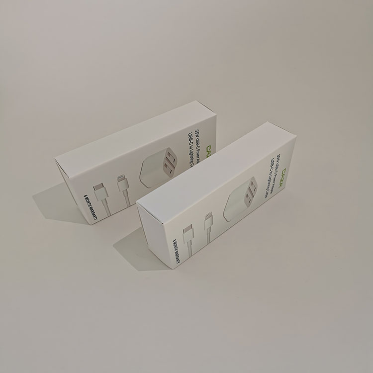 Custom USB Power Adapter Cable Package Box Electronics Packaging Boxes for USB Data Cable 3C Electronics Packaging Box Printing