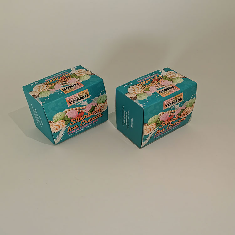 Custom Face Cream Packaging Box White Paper Package Box for Face Cleanser Cosmetic Eye Cream Paper Packaging Boxes Printing