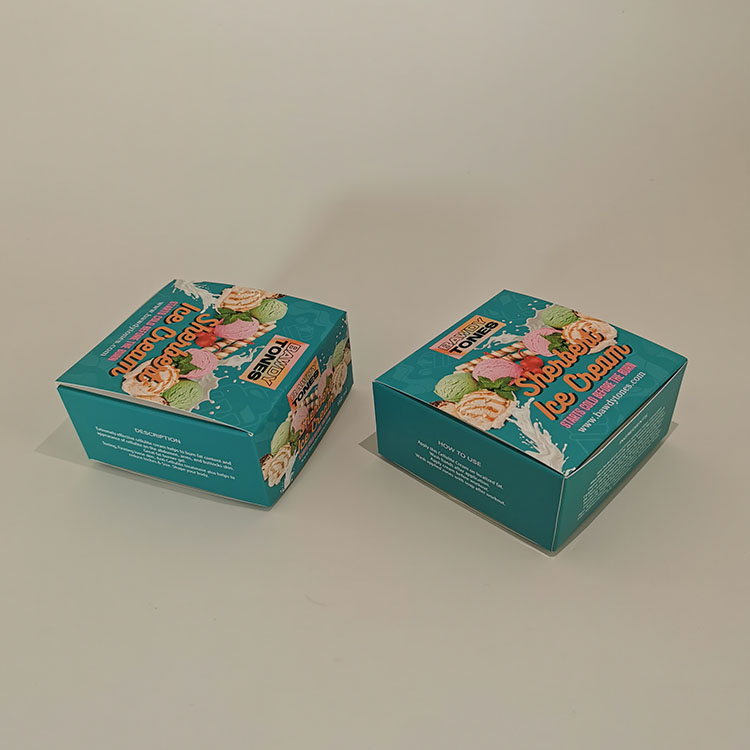 Custom Face Cream Packaging Box White Paper Package Box for Face Cleanser Cosmetic Eye Cream Paper Packaging Boxes Printing