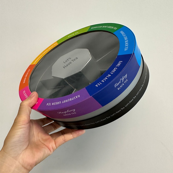 Custom Round Gift Packaging Boxes Printing Round Paper Packaging Box for Gift Eco-Friendly Round Paper Box for Gift