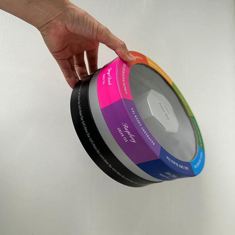 Custom Round Gift Packaging Box for Candy Eco-Friendly Cylinder Paper Box for Gift Round Tube Package Box for Food