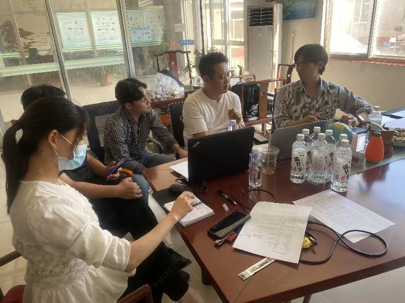Korea customers visited our company to order shrimp meal machine