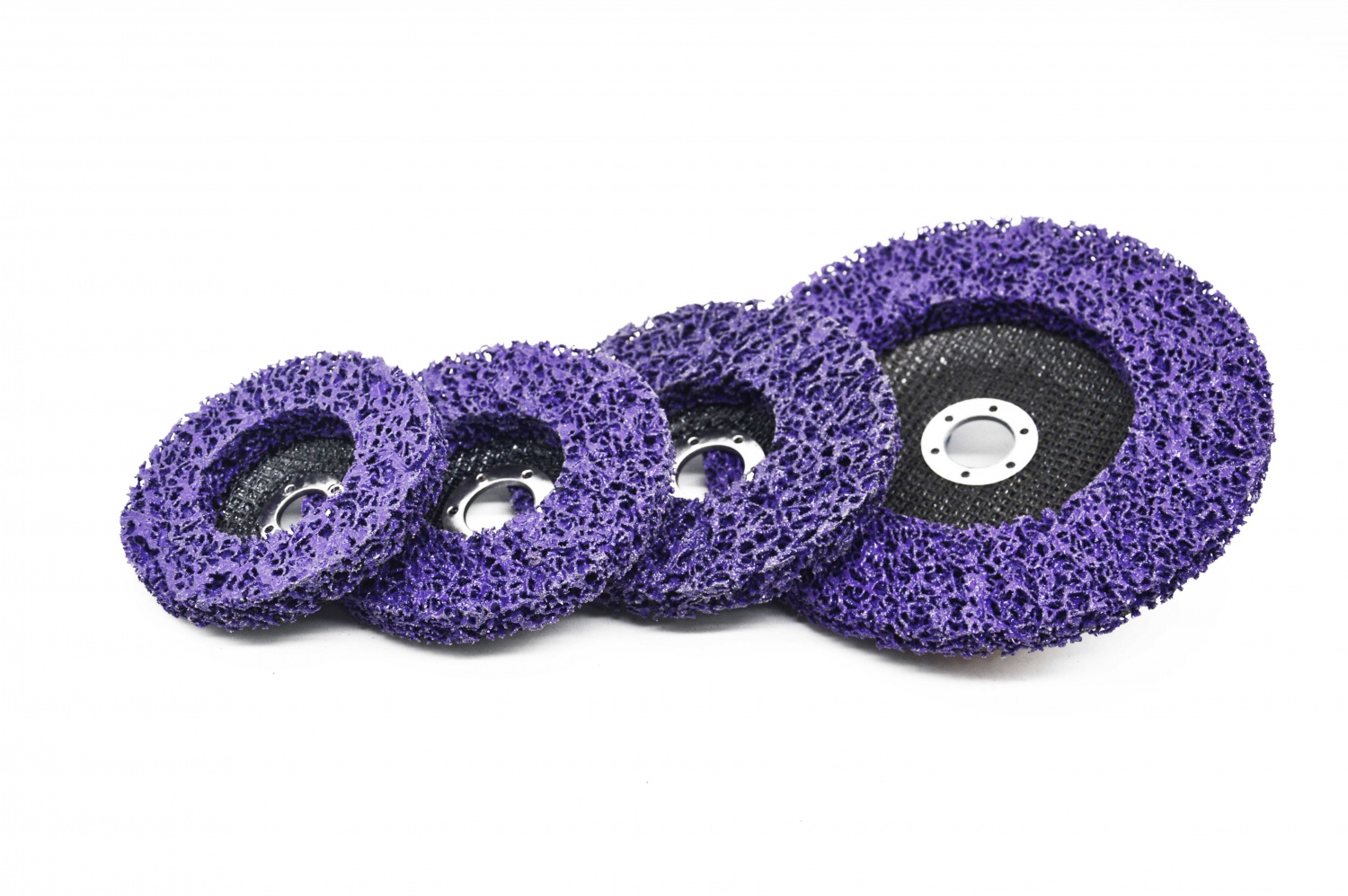 Clean and strip disc with fiberglass backing - purple