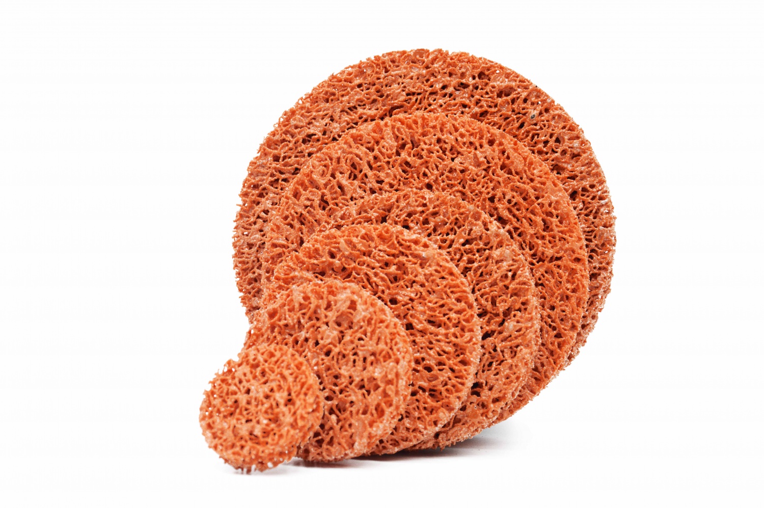 Clean and strip disc with/without center hole - orange
