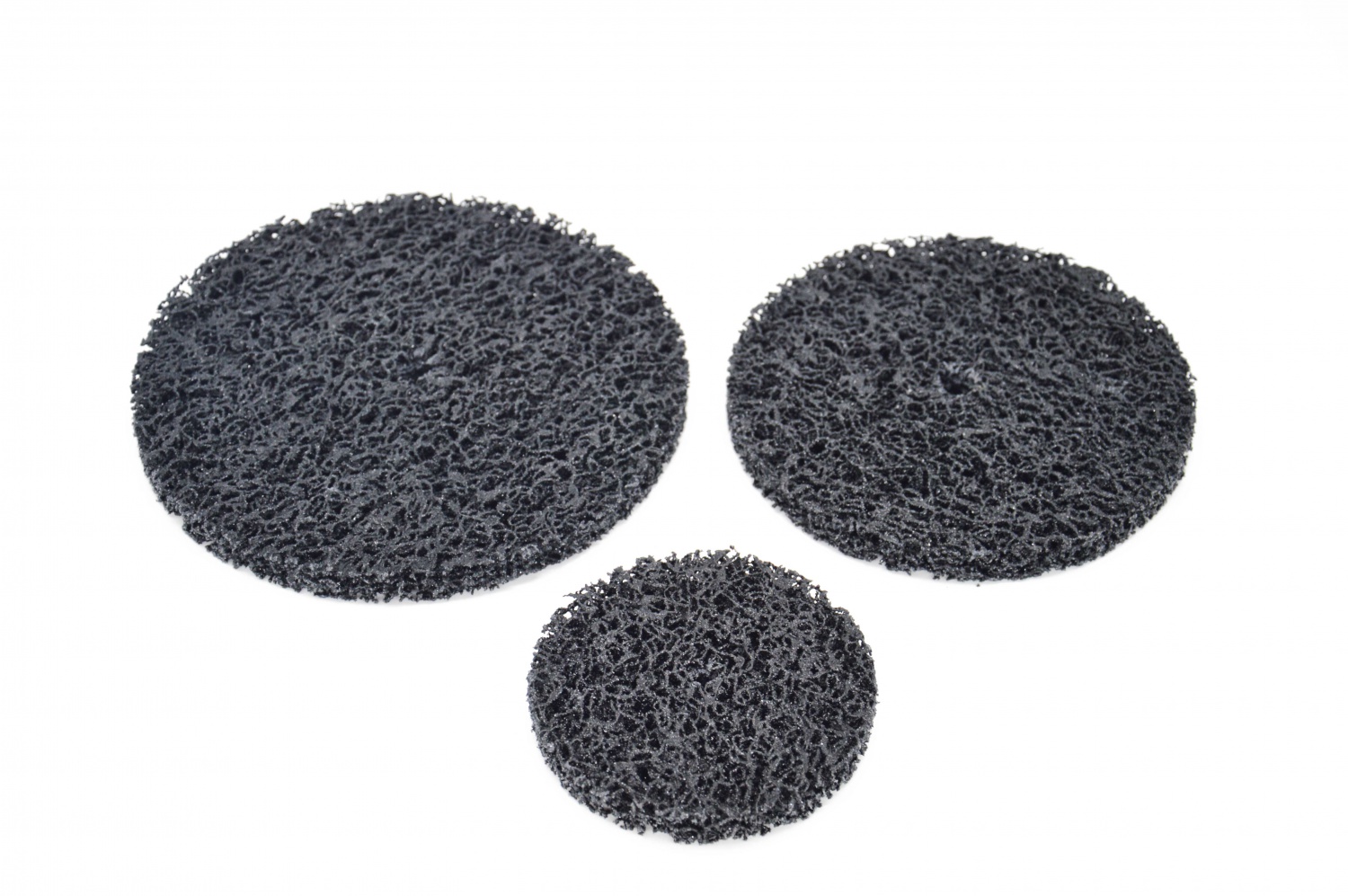 Clean and strip disc with/without center hole - black