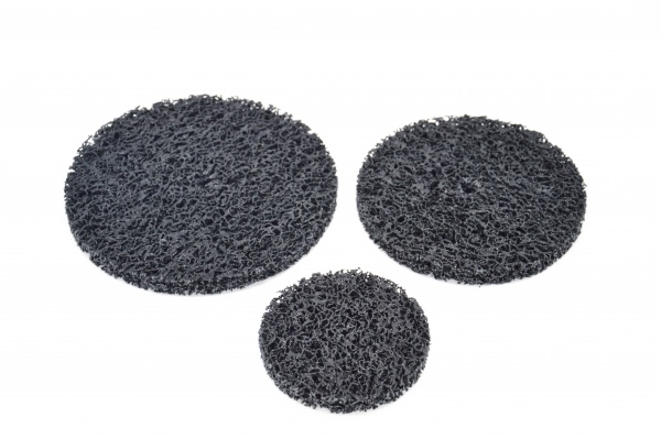 Clean and strip disc with/without center hole - black